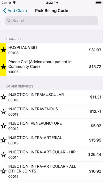 Dr. Bill - OHIP & MSP billing Screenshot 2 - AppWisp.com Dr. Bill - OHIP & MSP billing Screenshot 2 - AppWisp.com
