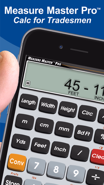 Measure Master Pro Calculator Screenshot 1 - AppWisp.com Measure Master Pro Calculator Screenshot 1 - AppWisp.com