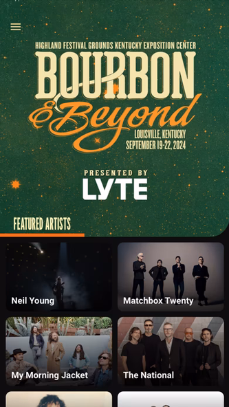 Bourbon & Beyond Festival Screenshot 1 - AppWisp.com Bourbon & Beyond Festival Screenshot 1 - AppWisp.com