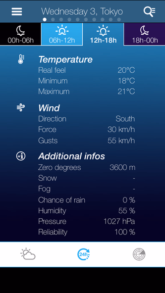 Japan Weather forecast Screenshot 3 - AppWisp.com Japan Weather forecast Screenshot 3 - AppWisp.com