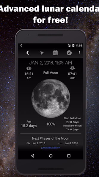 Moon Phase Calendar Screenshot 1 - AppWisp.com Moon Phase Calendar Screenshot 1 - AppWisp.com