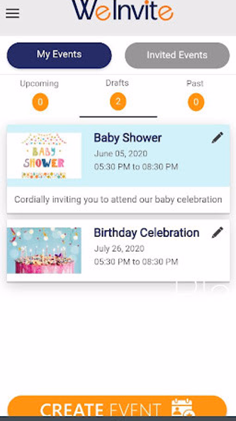WeInvite - Event Planner Screenshot 4 - AppWisp.com WeInvite - Event Planner Screenshot 4 - AppWisp.com