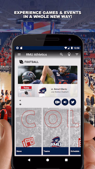 RMU Athletics Gameday Screenshot 1 - AppWisp.com RMU Athletics Gameday Screenshot 1 - AppWisp.com