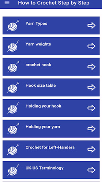 How to Crochet Step by Step Screenshot 1 - AppWisp.com How to Crochet Step by Step Screenshot 1 - AppWisp.com
