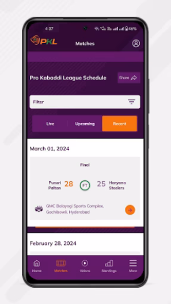 Pro Kabaddi Official App Screenshot 4 - AppWisp.com Pro Kabaddi Official App Screenshot 4 - AppWisp.com