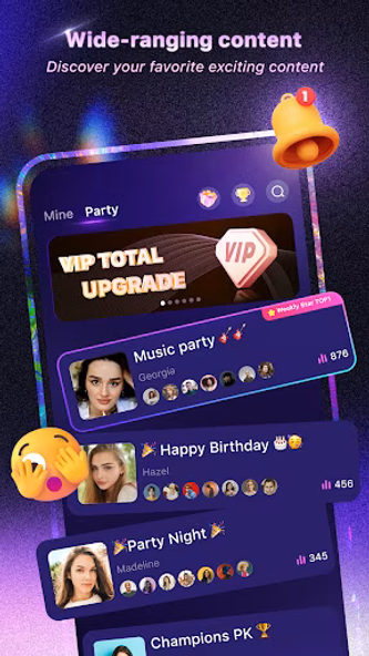 Xena - Group Voice Party Screenshot 1 - AppWisp.com Xena - Group Voice Party Screenshot 1 - AppWisp.com