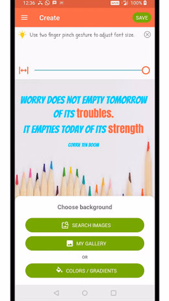 Quotes Creator - Quote Writer Screenshot 3 - AppWisp.com Quotes Creator - Quote Writer Screenshot 3 - AppWisp.com