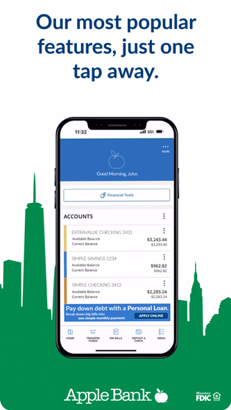 Apple Bank Mobile Banking Screenshot 3 - AppWisp.com Apple Bank Mobile Banking Screenshot 3 - AppWisp.com