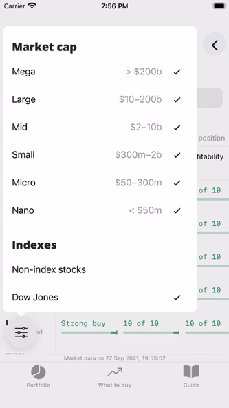 Kappa: Stocks screener Screenshot 4 - AppWisp.com Kappa: Stocks screener Screenshot 4 - AppWisp.com
