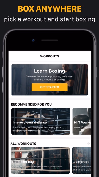 Shadow Boxing Workout App Screenshot 1 - AppWisp.com Shadow Boxing Workout App Screenshot 1 - AppWisp.com
