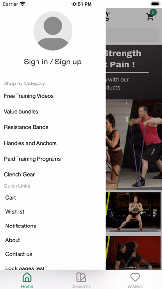 Clench Fitness Screenshot 2 - AppWisp.com Clench Fitness Screenshot 2 - AppWisp.com