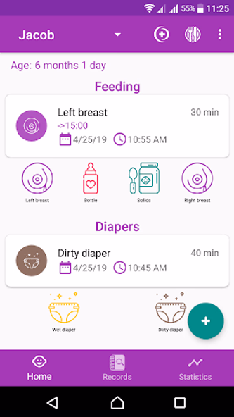 BabyAppy: breastfeeding, sleep Screenshot 1 - AppWisp.com BabyAppy: breastfeeding, sleep Screenshot 1 - AppWisp.com