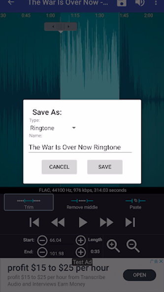 Ringtone Maker:create ringtone Screenshot 4 - AppWisp.com Ringtone Maker:create ringtone Screenshot 4 - AppWisp.com