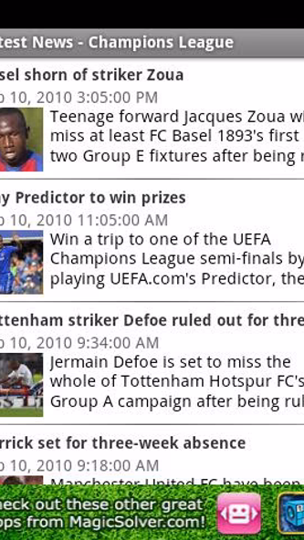Football News & Live Scores Screenshot 2 - AppWisp.com Football News & Live Scores Screenshot 2 - AppWisp.com