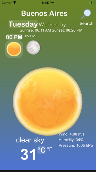 Your Weather App Screenshot 2 - AppWisp.com Your Weather App Screenshot 2 - AppWisp.com