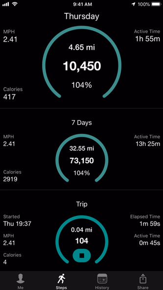 Stepwise Pedometer Screenshot 1 - AppWisp.com Stepwise Pedometer Screenshot 1 - AppWisp.com
