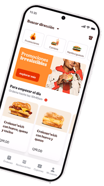 Burger King Guatemala Screenshot 1 - AppWisp.com Burger King Guatemala Screenshot 1 - AppWisp.com