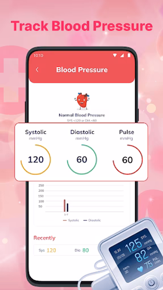 Blood Pressure App: Bp Log Screenshot 1 - AppWisp.com Blood Pressure App: Bp Log Screenshot 1 - AppWisp.com
