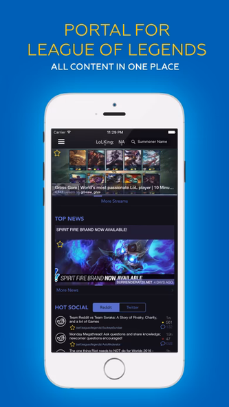 LoL in One - portal for League of Legends Screenshot 1 - AppWisp.com LoL in One - portal for League of Legends Screenshot 1 - AppWisp.com