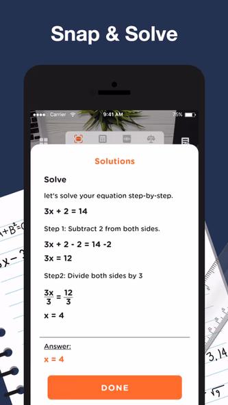 The Math Solver App & Helper Screenshot 2 - AppWisp.com The Math Solver App & Helper Screenshot 2 - AppWisp.com