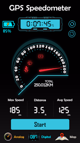 GPS Speedometer HUD Odometer Screenshot 2 - AppWisp.com GPS Speedometer HUD Odometer Screenshot 2 - AppWisp.com