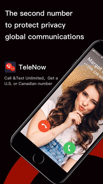 TeleNow: Call & Text Unlimited Screenshot 1 - AppWisp.com TeleNow: Call & Text Unlimited Screenshot 1 - AppWisp.com