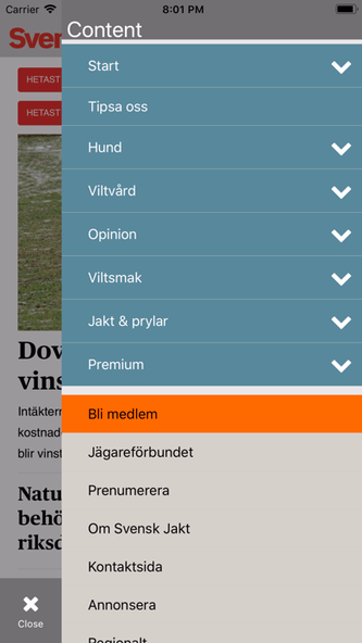 Svensk Jakt Screenshot 2 - AppWisp.com Svensk Jakt Screenshot 2 - AppWisp.com