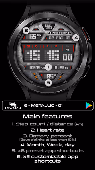 LMwatch E metallic 01 Screenshot 2 - AppWisp.com LMwatch E metallic 01 Screenshot 2 - AppWisp.com