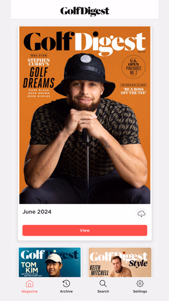Golf Digest Magazine Screenshot 1 - AppWisp.com