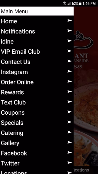D'Cocco's Pizzeria Restaurant Screenshot 2 - AppWisp.com D'Cocco's Pizzeria Restaurant Screenshot 2 - AppWisp.com