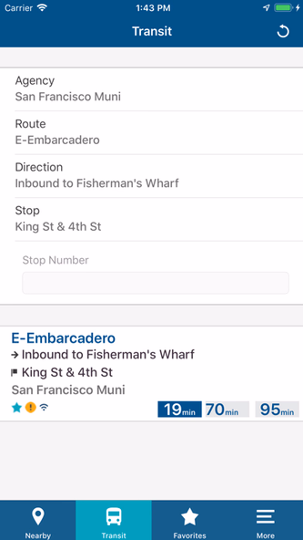 NextBus-Official Screenshot 1 - AppWisp.com NextBus-Official Screenshot 1 - AppWisp.com