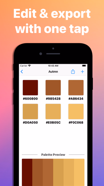 Color Palettes - Find & Create Screenshot 3 - AppWisp.com Color Palettes - Find & Create Screenshot 3 - AppWisp.com