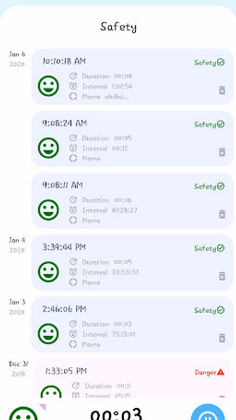 Contraction Timer for labor Screenshot 2 - AppWisp.com Contraction Timer for labor Screenshot 2 - AppWisp.com