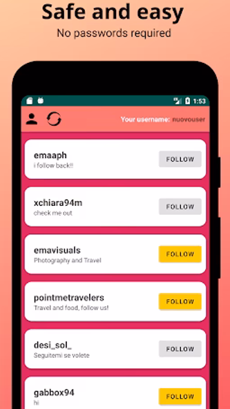Followers Finder and likes Screenshot 3 - AppWisp.com