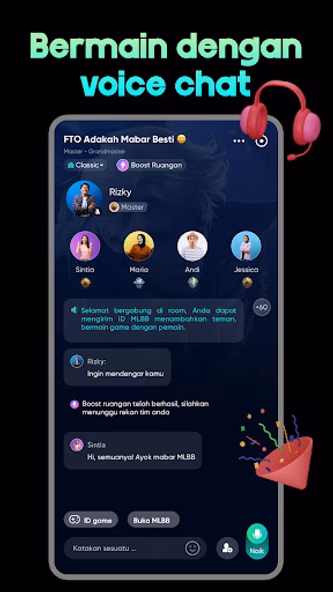 Aiko - ML Team Up & Voice Chat Screenshot 3 - AppWisp.com Aiko - ML Team Up & Voice Chat Screenshot 3 - AppWisp.com