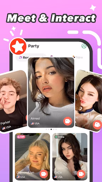 KKVibe: Video Chat Meet Friend Screenshot 3 - AppWisp.com