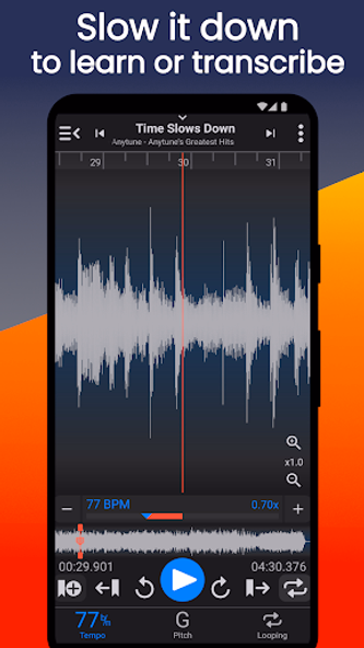 Anytune - Music Speed Changer Screenshot 2 - AppWisp.com Anytune - Music Speed Changer Screenshot 2 - AppWisp.com