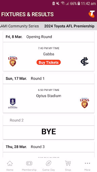 Brisbane Lions Official App Screenshot 3 - AppWisp.com Brisbane Lions Official App Screenshot 3 - AppWisp.com