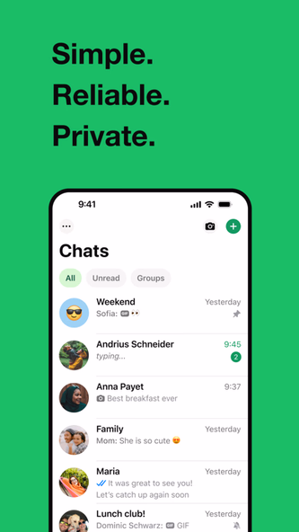 WhatsApp Messenger Screenshot 1 - AppWisp.com WhatsApp Messenger Screenshot 1 - AppWisp.com