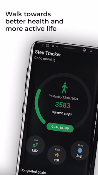 Pedo - Step & Water tracker Screenshot 1 - AppWisp.com Pedo - Step & Water tracker Screenshot 1 - AppWisp.com