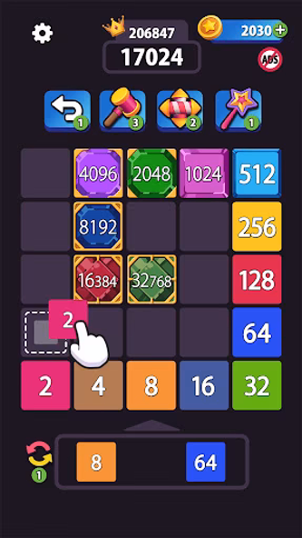 2048 Merge Evolution Screenshot 3 - AppWisp.com
