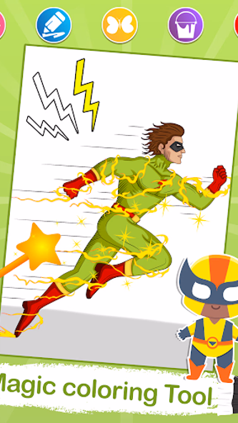 Superhero Coloring Pages Screenshot 3 - AppWisp.com Superhero Coloring Pages Screenshot 3 - AppWisp.com