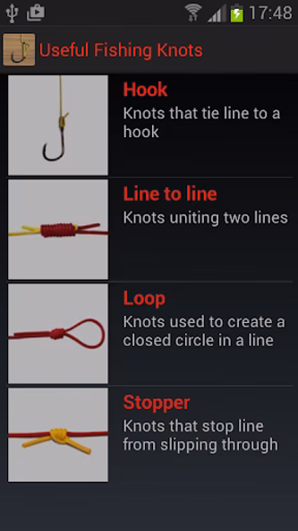 Useful Fishing Knots Screenshot 1 - AppWisp.com Useful Fishing Knots Screenshot 1 - AppWisp.com