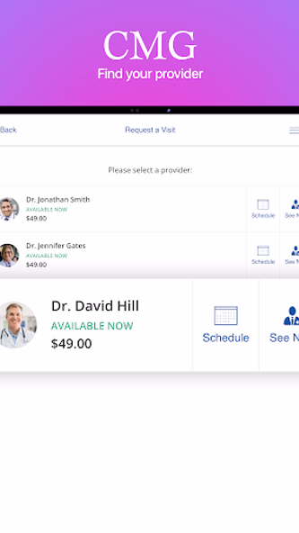 CMG Telemedicine Screenshot 4 - AppWisp.com CMG Telemedicine Screenshot 4 - AppWisp.com