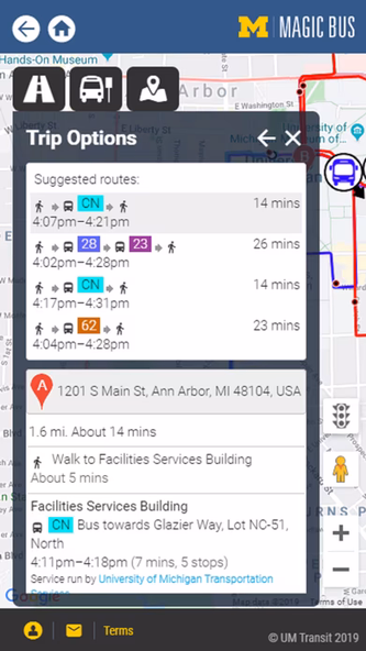 U-M Magic Bus Screenshot 3 - AppWisp.com U-M Magic Bus Screenshot 3 - AppWisp.com