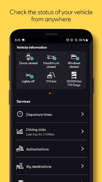 SEAT CONNECT App Screenshot 2 - AppWisp.com SEAT CONNECT App Screenshot 2 - AppWisp.com