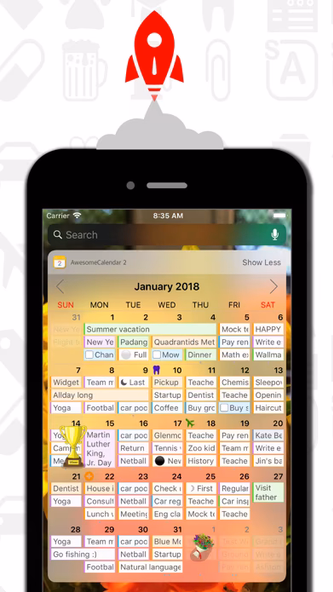 Awesome Calendar 2 Screenshot 4 - AppWisp.com Awesome Calendar 2 Screenshot 4 - AppWisp.com