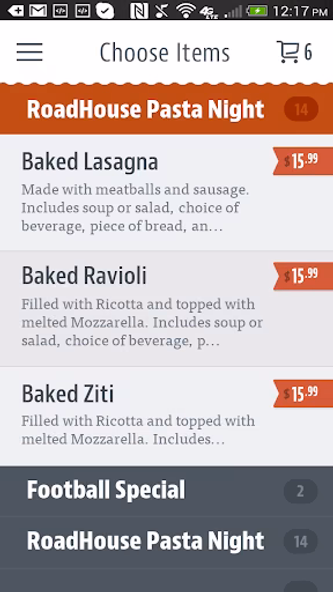 Roadhouse Brick Oven Pizzeria Screenshot 3 - AppWisp.com Roadhouse Brick Oven Pizzeria Screenshot 3 - AppWisp.com