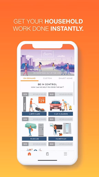 Diem - Home Services Screenshot 1 - AppWisp.com Diem - Home Services Screenshot 1 - AppWisp.com