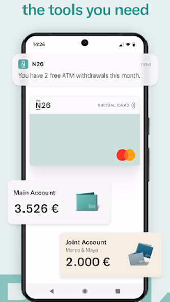 N26 — Love your bank Screenshot 2 - AppWisp.com N26 — Love your bank Screenshot 2 - AppWisp.com